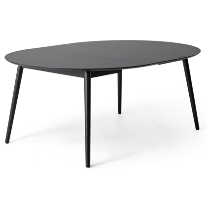 Meza by Hammel Round spisebord  Sort Fenix/ Nanolaminat  m. sortbejdset ben