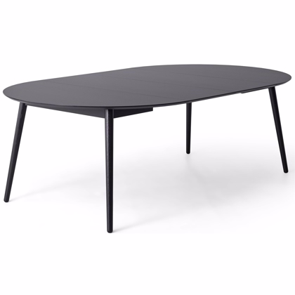 Meza by Hammel Round spisebord  Sort Fenix/ Nanolaminat  m. sortbejdset ben