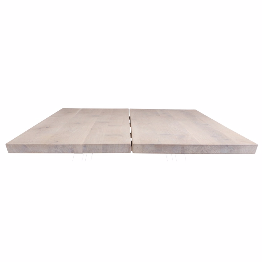  Skagen plankebord i hvidolie | 240 -290cm med en tillægsplade
