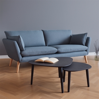 Freja 3. pers sofa | Blå stof