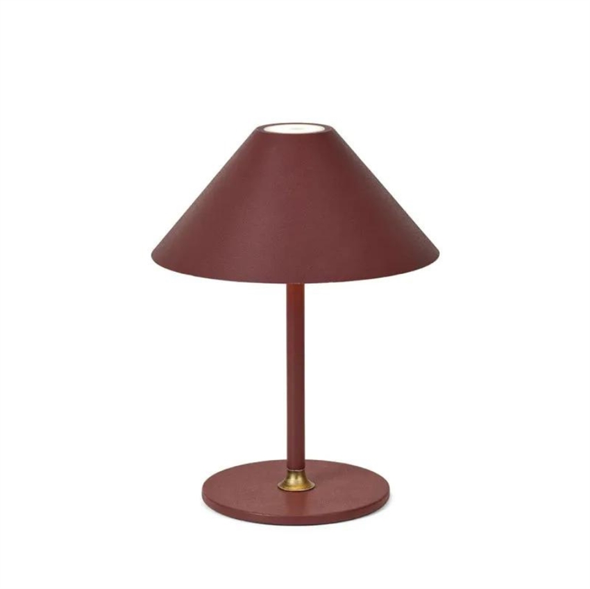 Billede af Halo Design | Comfy opladelig bordlampe | Rødbrun