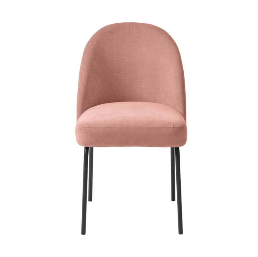 Se Unique Furniture Creston spisebordsstol | Lyserød stof hos Møbelsalg