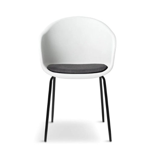 Billede af UNIQUE | Topley spisebordsstol m. armlæn | Hvid