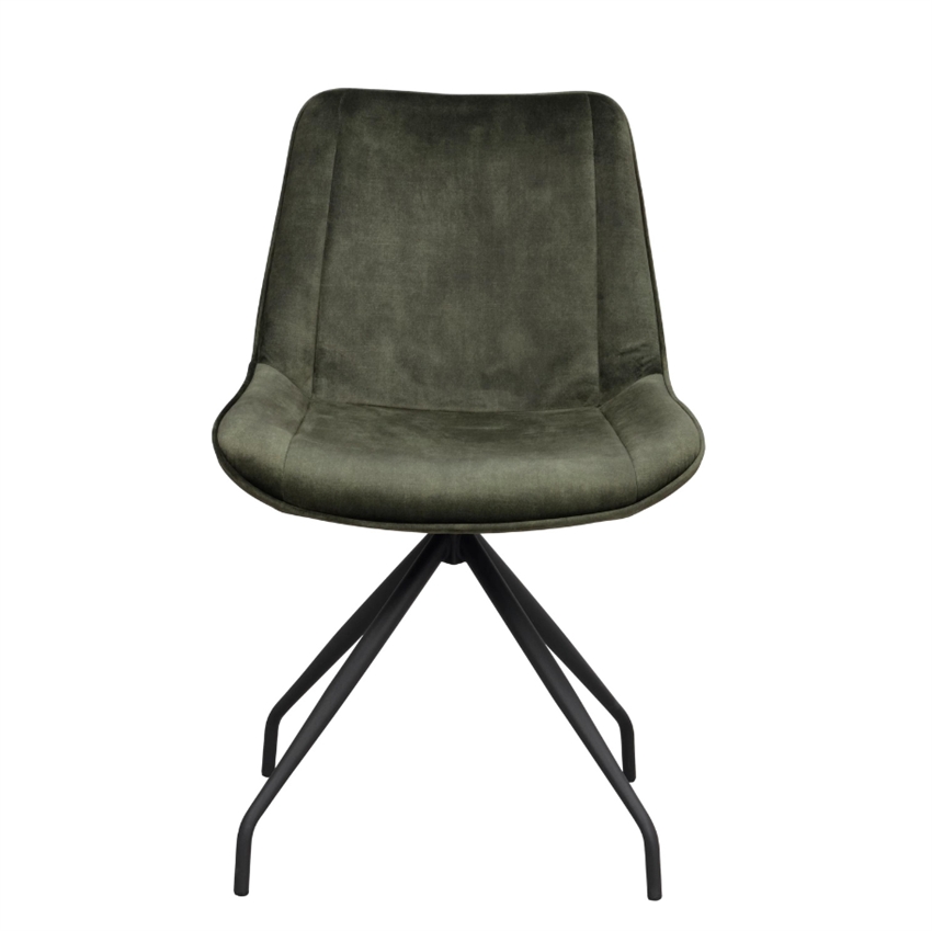 Billede af Rowico | Rossport spisebordsstol | Grøn m. sort stel