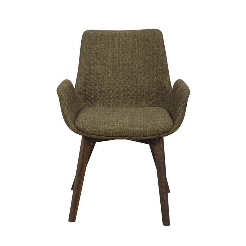 Billede af Rowico | Drimsdale spisebordsstol | Grøn m. brun