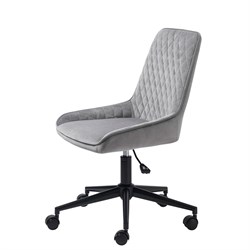 UNIQUE | Milton office chair | Grey velvet 