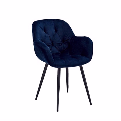 Furnhouse | Salina spisebordsstol | Blå velour