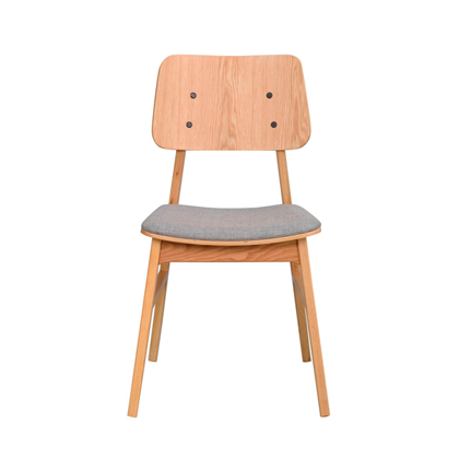 Spisebordsstol Eg ROWICO - Nagano stol | Lysegråt betræk
