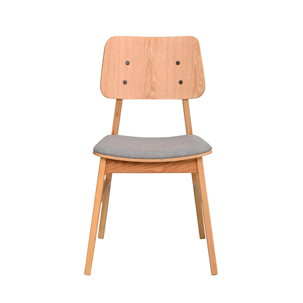 Billede af Spisebordsstol Eg ROWICO - Nagano stol | Lysegråt betræk