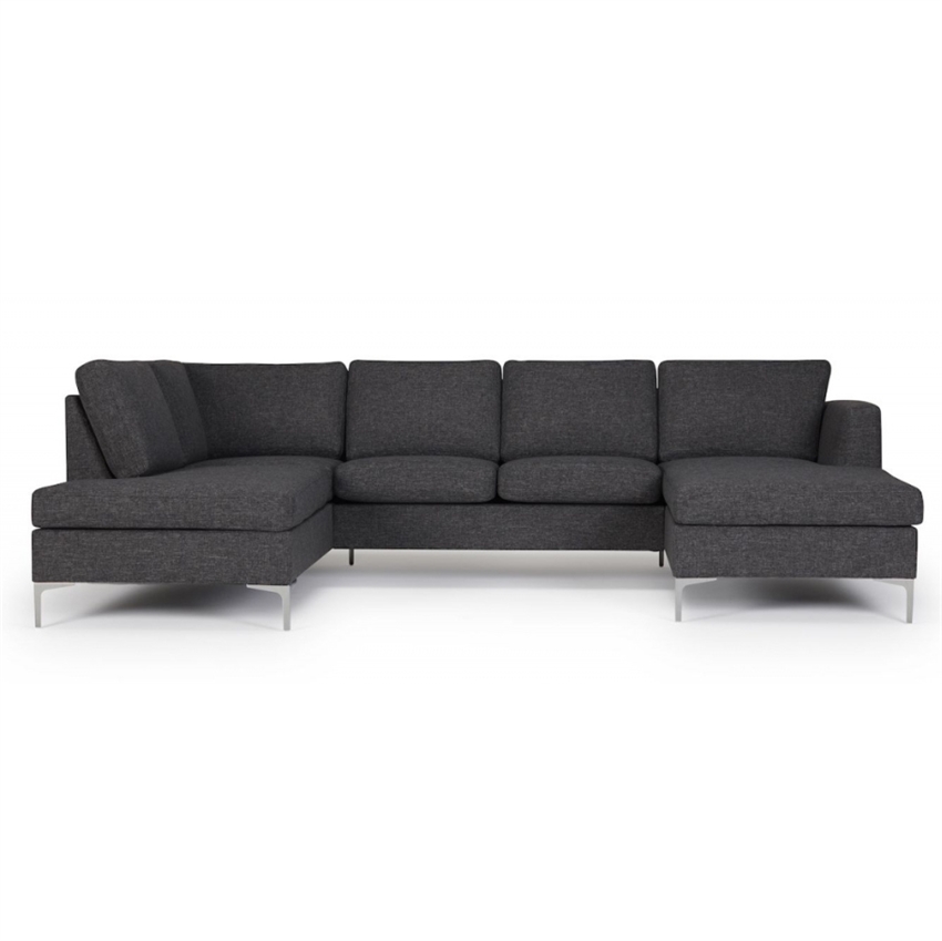 Madrid Sofa | Grå Sofa Metalben