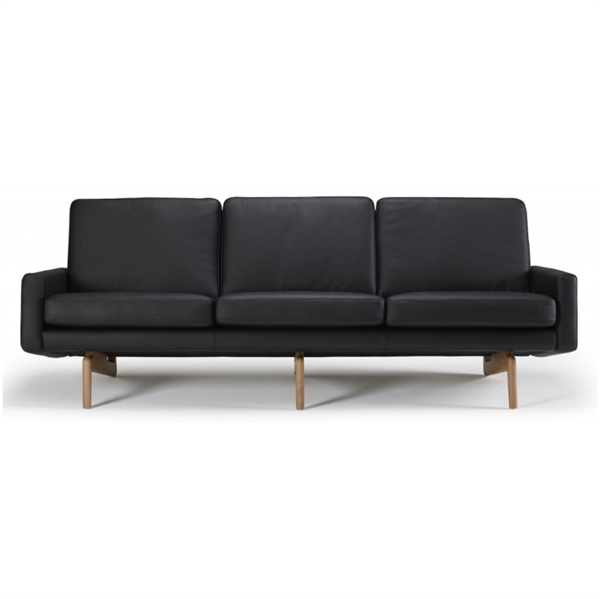 Springfield Personers Sofa | Sort Læder