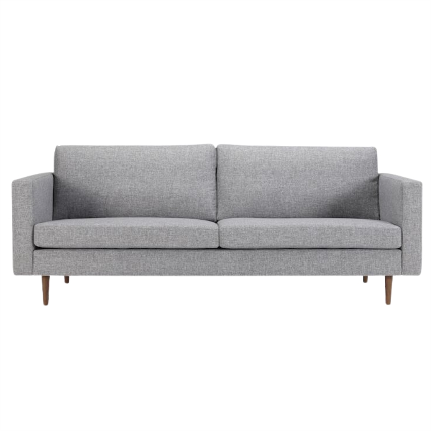 Se Linea 3. personers sofa | Grå stof hos Møbelsalg