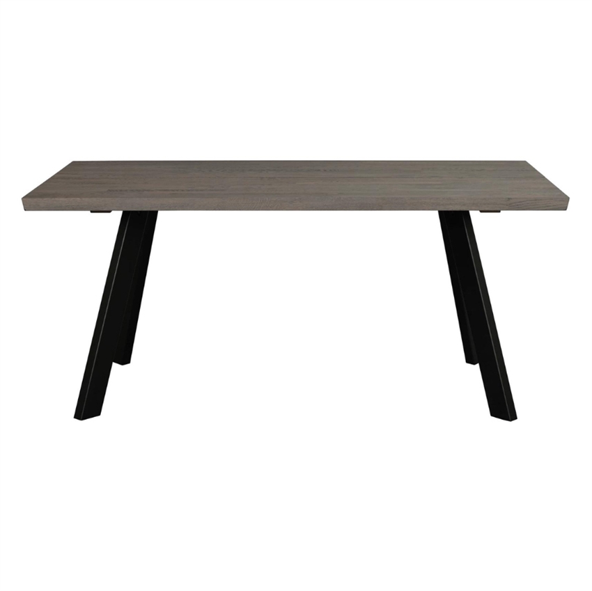 Se Fred spisebord | 170 x 95 cm | Mørkebrunt m. sorte ben hos Møbelsalg