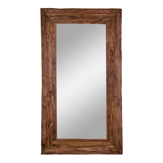 Savannah spejl | Antikt-lignende spejl m. træ ramme | 101 x 180 cm. 