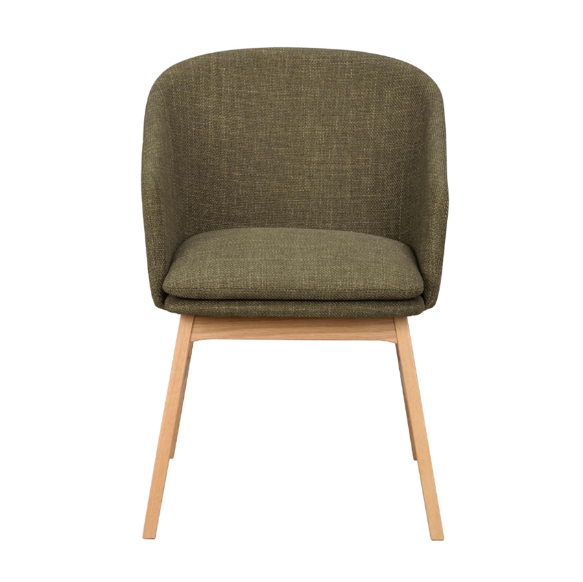 Se Rowico | Windham spisebordsstol | Grøn m. egetræ hos Møbelsalg