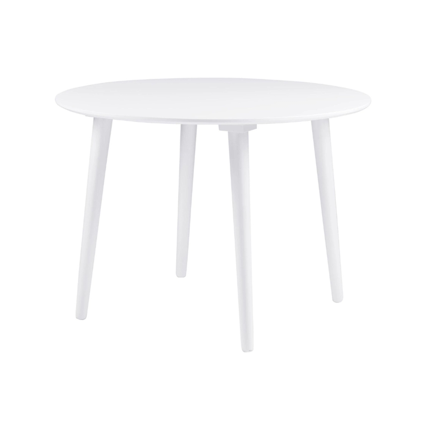 Se Rundt hvidt spisebord | Rowico Lotta | Ø106 hos Møbelsalg