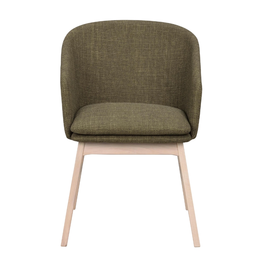 Billede af Rowico | Windham spisebordsstol | Grøn m. hvidpigmenteret