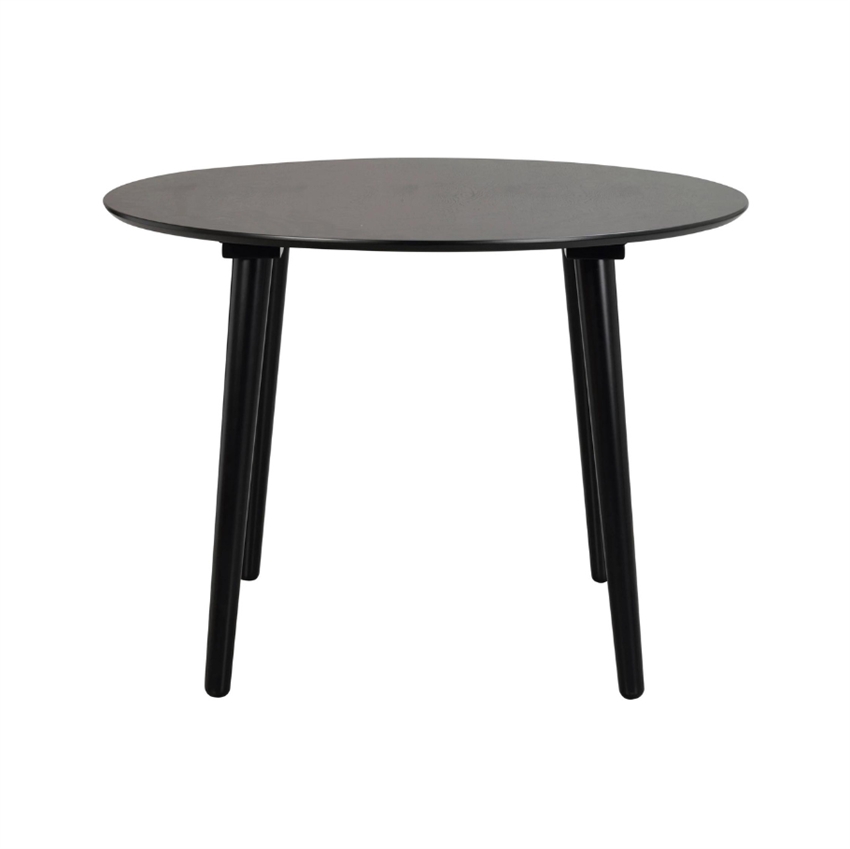 Rundt sort spisebord | Rowico Lotta | Ø106