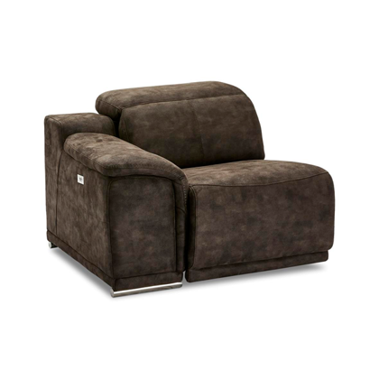 FURNHOUSE Alexa sofa venstremodul | Grå/brun