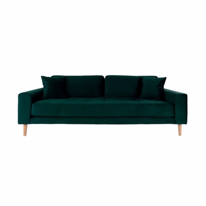 Grøn velour Sofa | HOUSE NORDIC Lido 3 personers 