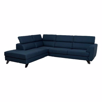 Billund open end sofa  | Venstrevendt m. blå stof XL
