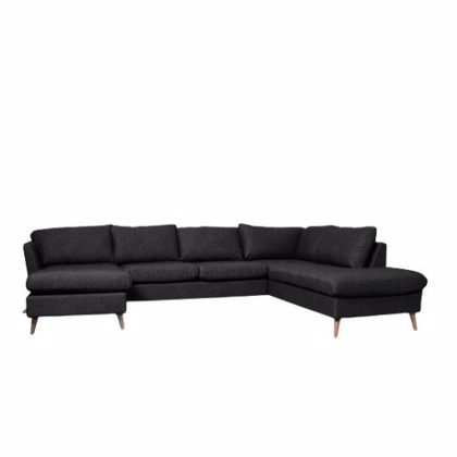 Odense U sofa | Højrevendt grå sofa med chaiselong