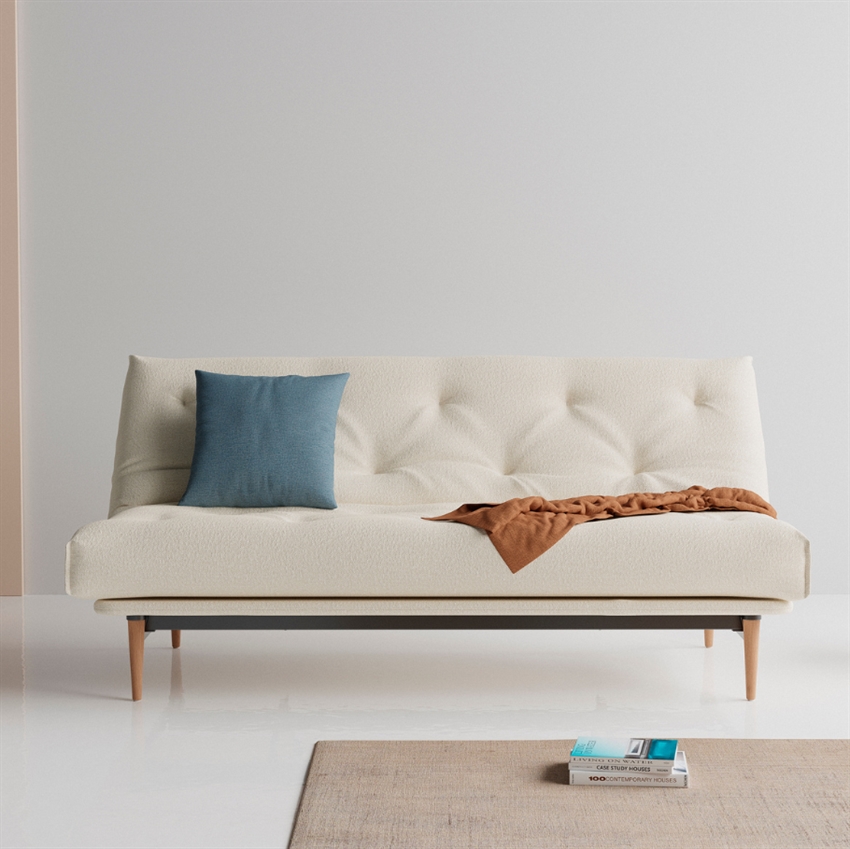 Colpus Sovesofa i Bouclé Off White - Elegant sovesofa