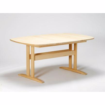 Se GREENFURNITURE spisebord m. synkronudtræk |Inkl. 1 tillægsplade MDF 105 cm hos Møbelsalg