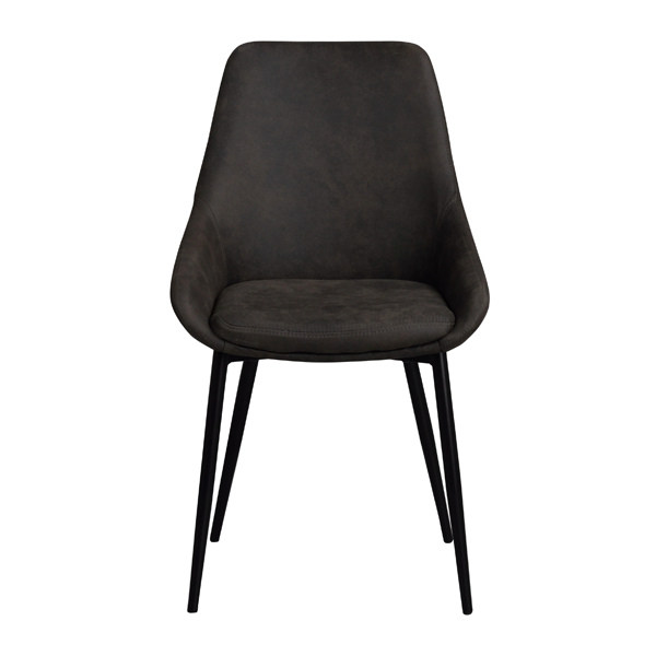 Se Velour Spisebordsstol | ROWICO Sierra stol | Mørkegrå hos Møbelsalg