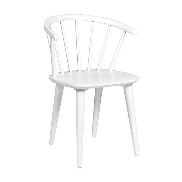 Se Spisebordsstol Hvid Træ | Rowico Carmen hos Møbelsalg
