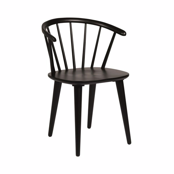 Se Spisebordsstol sort træ | Rowico Carmen hos Møbelsalg